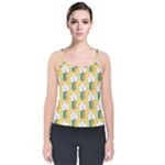 American Golden Ancient Totems Velvet Spaghetti Strap Top