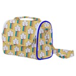 Smile Cloud Rainbow Pattern Yellow Satchel Shoulder Bag