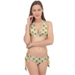 American Golden Ancient Totems Tie It Up Bikini Set