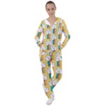 Smile Cloud Rainbow Pattern Yellow Women s Tracksuit