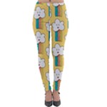 American Golden Ancient Totems Lightweight Velour Leggings