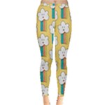 American Golden Ancient Totems Inside Out Leggings
