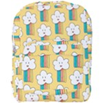 Smile Cloud Rainbow Pattern Yellow Full Print Backpack