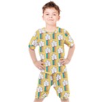 American Golden Ancient Totems Kids  T-Shirt and Shorts Set