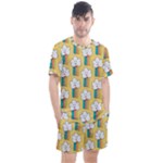 American Golden Ancient Totems Men s Mesh T-Shirt and Shorts Set