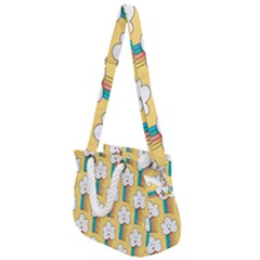 Rope Handles Shoulder Strap Bag 