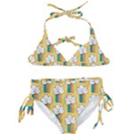 American Golden Ancient Totems Kids  Classic Bikini Set
