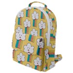American Golden Ancient Totems Flap Pocket Backpack (Small)