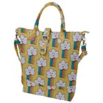 American Golden Ancient Totems Buckle Top Tote Bag