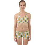 Smile Cloud Rainbow Pattern Yellow Back Web Gym Set