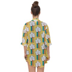 Open Front Chiffon Kimono 