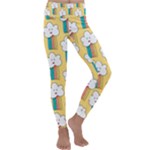 American Golden Ancient Totems Kids  Lightweight Velour Classic Yoga Leggings