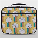 Smile Cloud Rainbow Pattern Yellow Full Print Lunch Bag