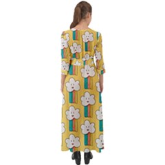 Button Up Boho Maxi Dress 