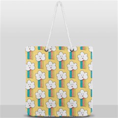 Full Print Rope Handle Tote (Large) 