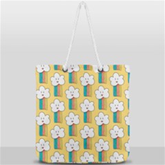 Full Print Rope Handle Tote (Large) 