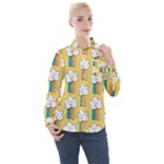 American Golden Ancient Totems Women s Long Sleeve Pocket Shirt