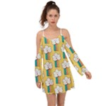 American Golden Ancient Totems Boho Dress