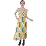 American Golden Ancient Totems Tie Back Maxi Dress