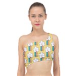 American Golden Ancient Totems Spliced Up Bikini Top 