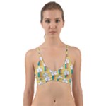 American Golden Ancient Totems Wrap Around Bikini Top