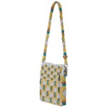 Smile Cloud Rainbow Pattern Yellow Multi Function Travel Bag