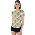 American Golden Ancient Totems Back Cut Out Sport T-Shirt