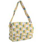 Smile Cloud Rainbow Pattern Yellow Courier Bag
