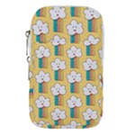 Smile Cloud Rainbow Pattern Yellow Waist Pouch (Small)