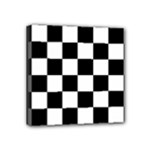Chess Board Background Design Mini Canvas 4  x 4  (Stretched)