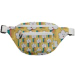 Smile Cloud Rainbow Pattern Yellow Fanny Pack