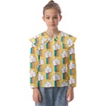American Golden Ancient Totems Kids  Peter Pan Collar Blouse
