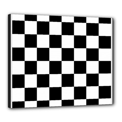 Chess Board Background Design Canvas 24  x 20  (Stretched) from ArtsNow.com
