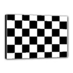 Chess Board Background Design Canvas 18  x 12  (Stretched)