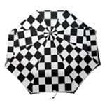 Chess Board Background Design Folding Umbrellas