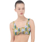 Smile Cloud Rainbow Pattern Yellow The Little Details Bikini Top