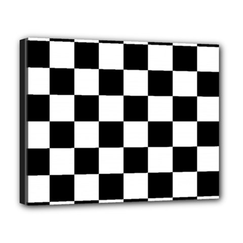 Chess Board Background Design Deluxe Canvas 20  x 16  (Stretched) from ArtsNow.com