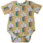 American Golden Ancient Totems Baby Short Sleeve Bodysuit