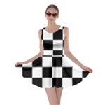 Chess Board Background Design Skater Dress