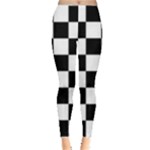Chess Board Background Design Everyday Leggings 