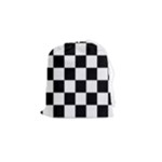 Chess Board Background Design Drawstring Pouch (Small)