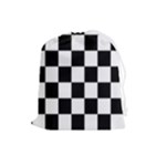 Chess Board Background Design Drawstring Pouch (Large)