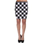 Chess Board Background Design Bodycon Skirt