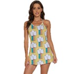 American Golden Ancient Totems 2-in-1 Flare Activity Dress