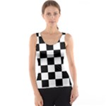 Chess Board Background Design Women s Basic Tank Top