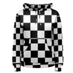 Chess Board Background Design Women s Pullover Hoodie