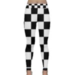 Chess Board Background Design Classic Yoga Leggings