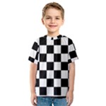 Chess Board Background Design Kids  Sport Mesh T-Shirt
