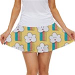 American Golden Ancient Totems Women s Skort