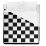 Chess Board Background Design Duvet Cover (Queen Size)